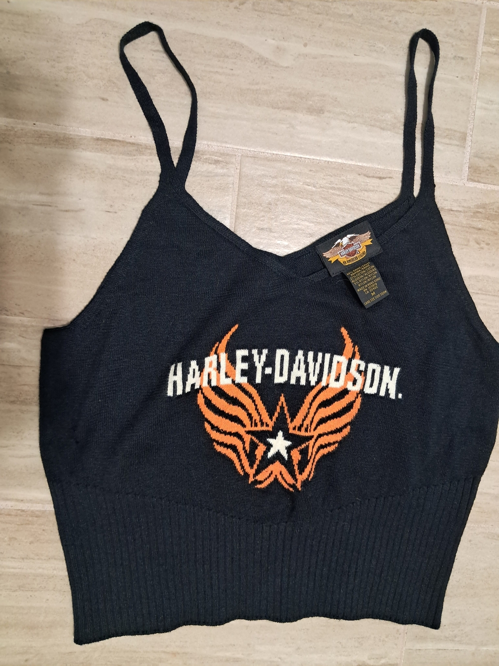 Harley-Davidson Black Knit top